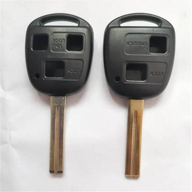 

20PCS 40MM 2/3 Buttons Uncut Remote Key Shell For LEXUS ES300 GS300 GS430 GX470 For toyota camry crown Car Key Case Replacement
