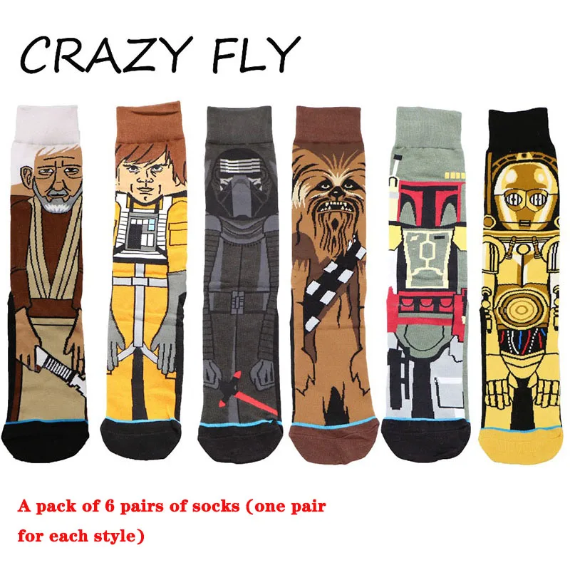 Магазин CRAZY FLY 2019 хлопок Звездные войны Мультяшные персонажи мужские