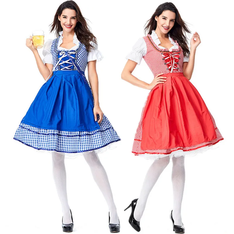 S 3XL Женский Костюм Октоберфест для девочек немецкий традиционный баварский