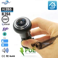 hd 1080p fisheye peephole poe ip camera mini door eye hole camera p2p network surveillance ipc webcam security xmeye icsee