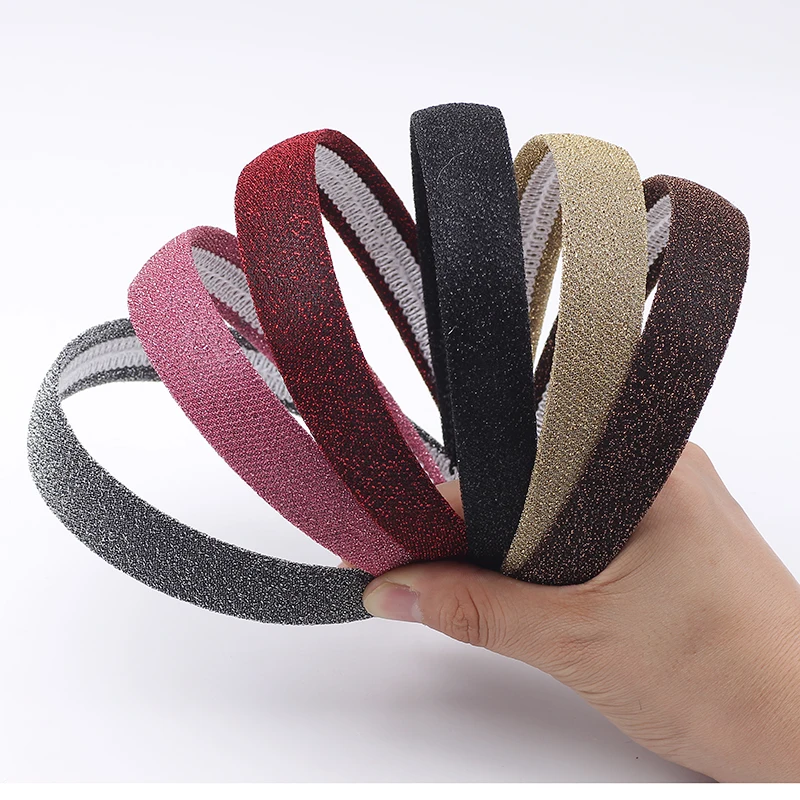 

Lady Solid Satin Hair Band Plain Alice Hairband Bow Hoop 2.5cm Width Headbands Hair Band Ribbon HeadBand
