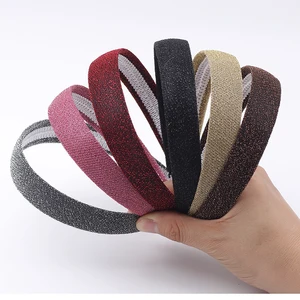 Женский однотонный атласный обруч для волос, простой обруч для волос с бантом, ширина 2,5 см, резинка для волос лента для волос