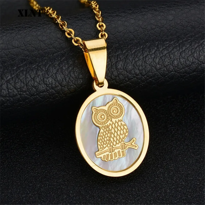 XLNT оптовая продажа Бесплатная доставка Женская цепочка с подвеской в виде совы
