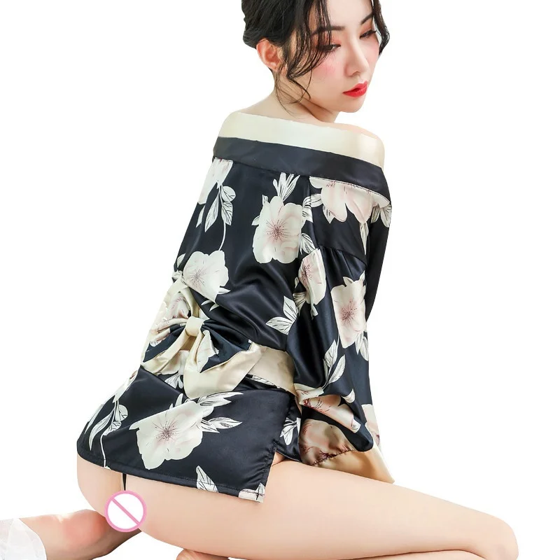 Кимоно платье японский стиль сексуальная Sakura Girl Haori Geisha костюм для женщин Yukata