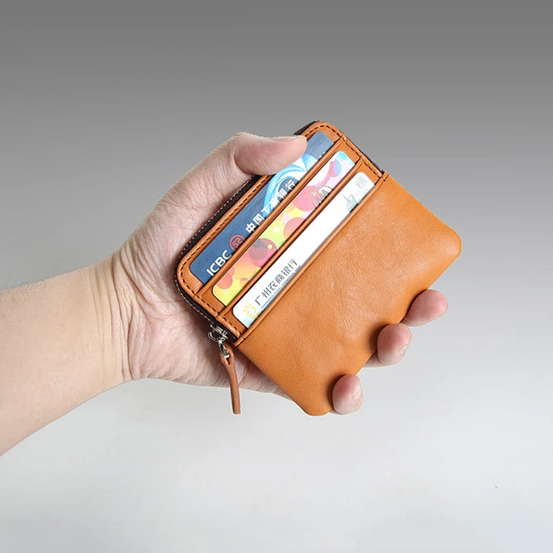 Кошелек SIMLINE из натуральной кожи для мужчин и женщин винтажный короткий бумажник