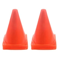 hot 7 inch plastic traffic cones 12 pack multi purpose cone physical education sports training gear training traffic cones