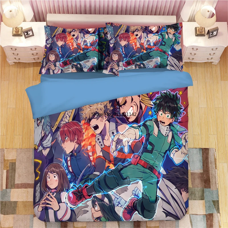 

Mein Hero Wissenschaft Alle Könnte Bettwäsche Set Bettbezüge Kissenbezüge Anime One für Alle Tröster Bettwäsche-sets Bettwäsche