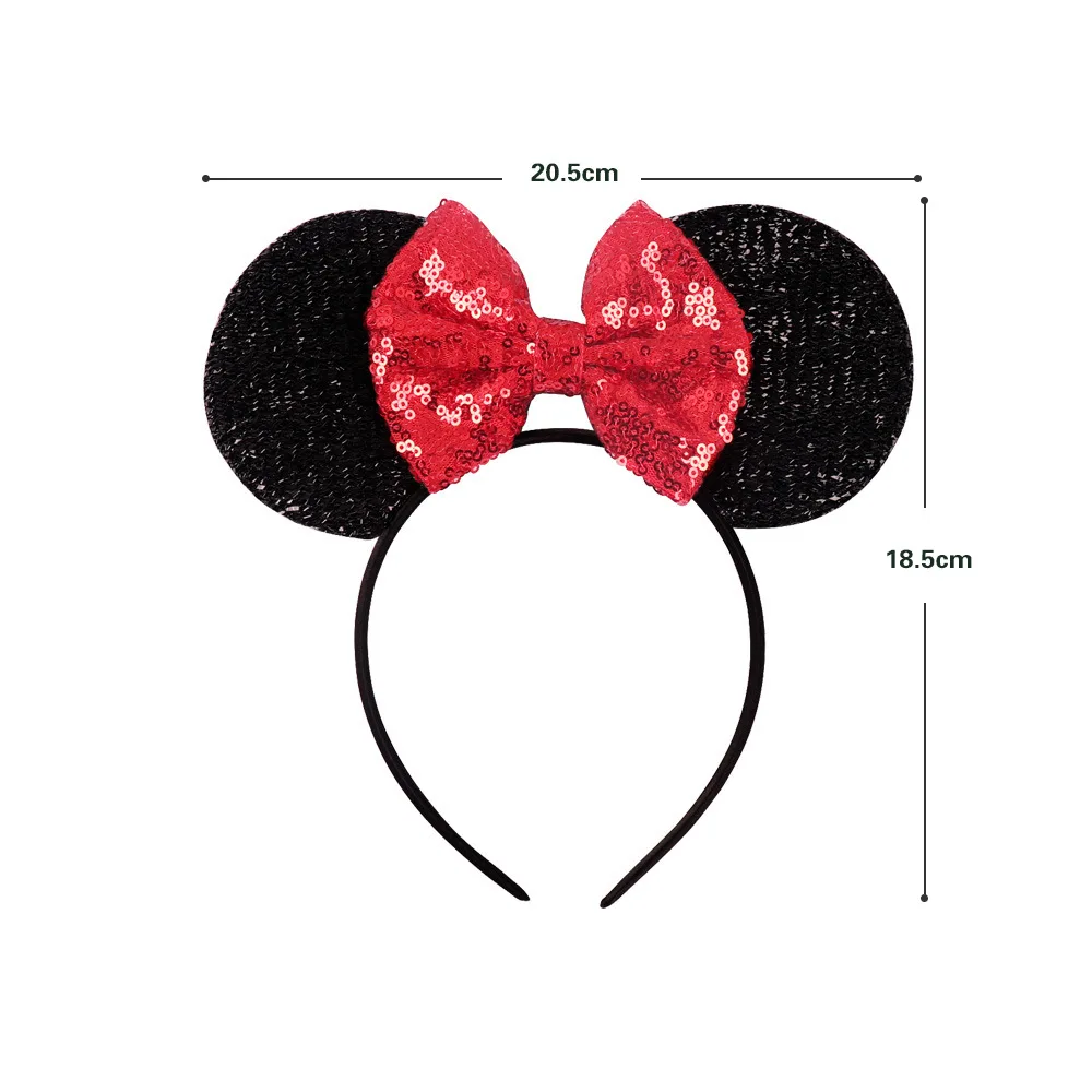 Банты головные уборы уши Минни Маус повязка для волос с бантики пайетками детей