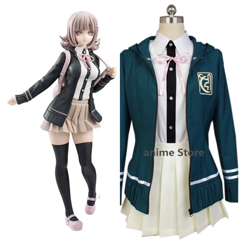 

Anime DanganRonpa 2 Cosplay Uniforms Women Cosplay Costume customized any size