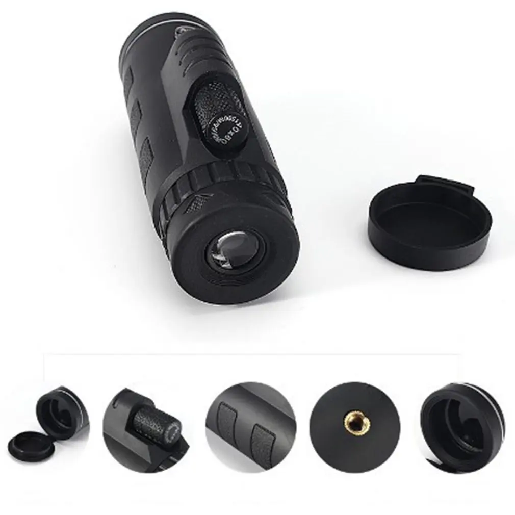 

Telescope Monocular 40X60 Zoom Monocular Binoculars Clear Weak Night Vision Pocket Telescope with SmartPhone Holder kid toys