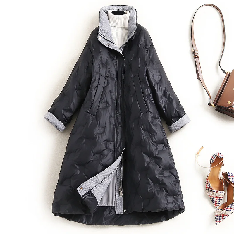 

Zipper Casacas Invierno Para Mujer 90% White Duck Down Women's Outerwear New Items 2021 Warm Coat for A Woman