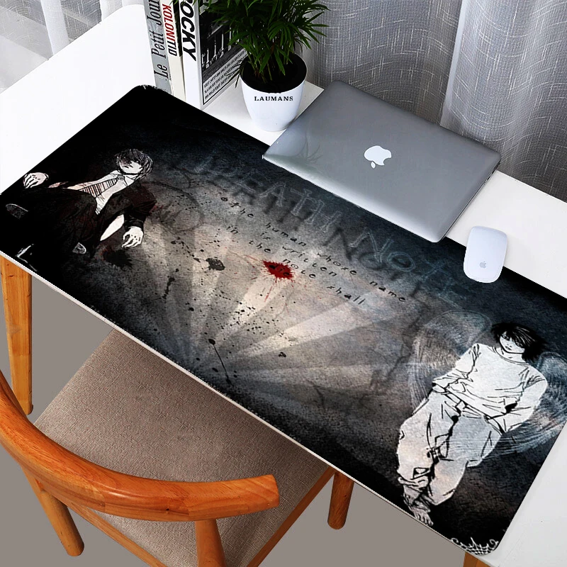 

Mouse Pad Gamer Office Carpet death note Mousepad Anime Pc Gaming Room Accessories Cheap Gaming Laptop Keyboard Mat Diy big