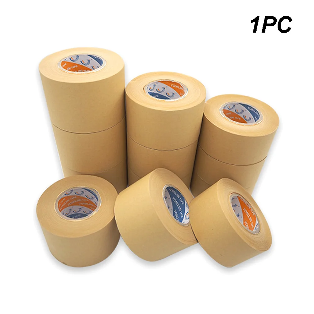 

Roll Tape Heat Resistant Eco Friendly Water Wet Brown Paper Writing Picture Framing Fixation Adhesive Wide Masking Easy Tear