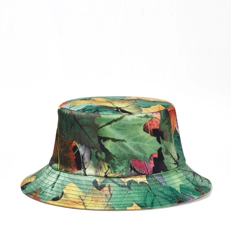 

Maple Leaf Bucket Hat Double-sided Sun Hats for Men and Women 3 Colors Big Head Circumference