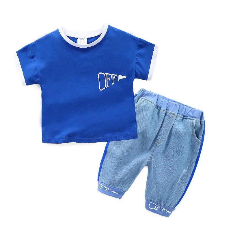 

Baby Suit 2021 Summer New Boy Children's Clothing Children's Short-sleeved T-shirt Pants