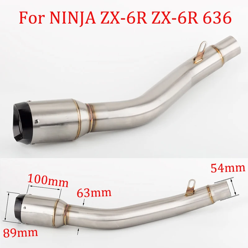 Мотоцикл фитинг ниндзя ZX-6R выхлопная труба 2009 - 2020 636 2013 2019 глушитель ZX6R
