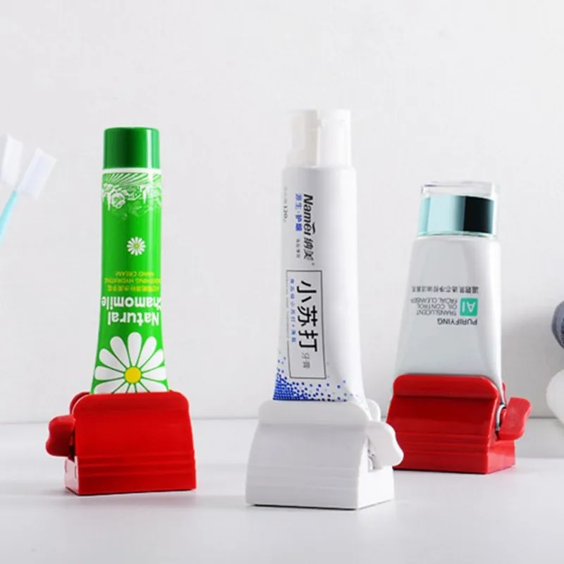 

1PC High Quality Toothpaste Tube Squeezer Rollers Toothpaste Seat Holder Stand Rotate Toothpaste Dispenser for Bathroom