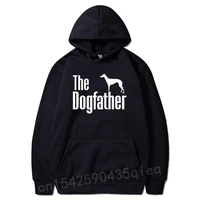 the dogfather greyhound print hoodies high quality printed hooded men autumn and winter long sleeve sweatshirt coat