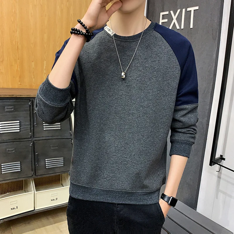 

ZD7 pring and autumn sweater men's round neck Pullover middle-aged and elderly T-shirt long sleeve coat new sports coat