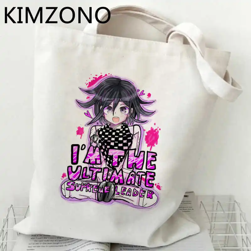 Danganronpa сумка для покупок продуктовая Холщовая Сумка сумки многоразовые складные
