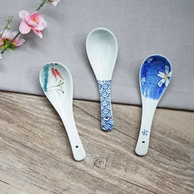 

Japanese Style Spoon Children Rice Spoon Kitchen Utensils Mixing Spoon 10PCS Kitchen Tableware Stir Spoon Lovely Soup Spoon