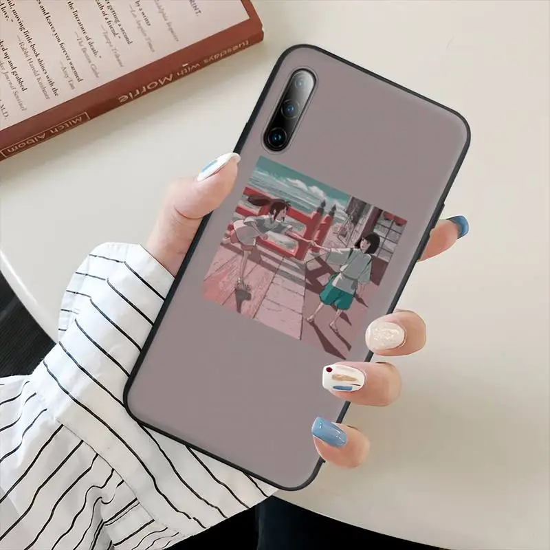 

Japan Anime Chihiro Spirited Away Black Silicone Cell Phone Cover Case For Redmi Note 10 9 8 6 Pro 4 4x 5 5A 7 8T 9S 10