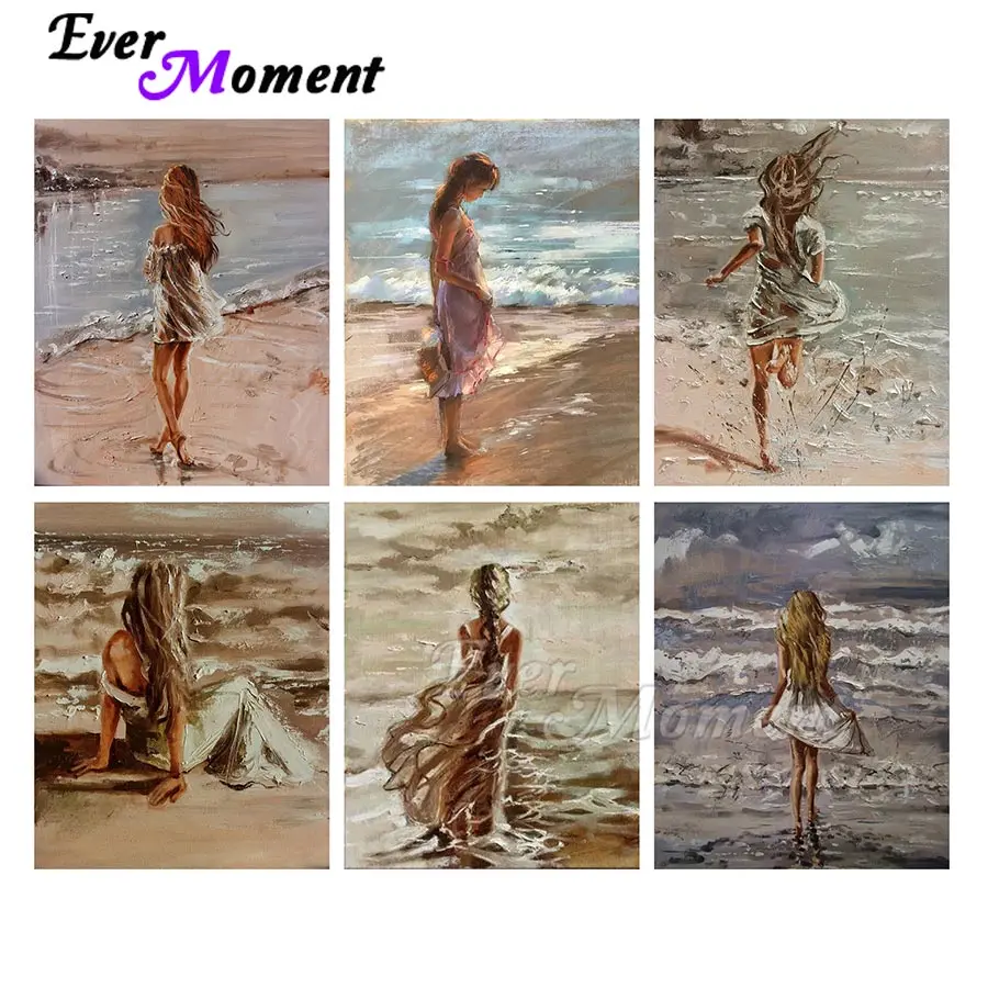 Алмазная живопись с изображением морской девушки полноразмерная вышивка из