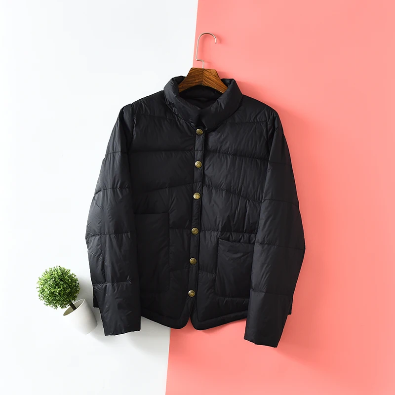 Fitaylor женский пуховик с воротником-стойкой ультра-светильник свободная парка на