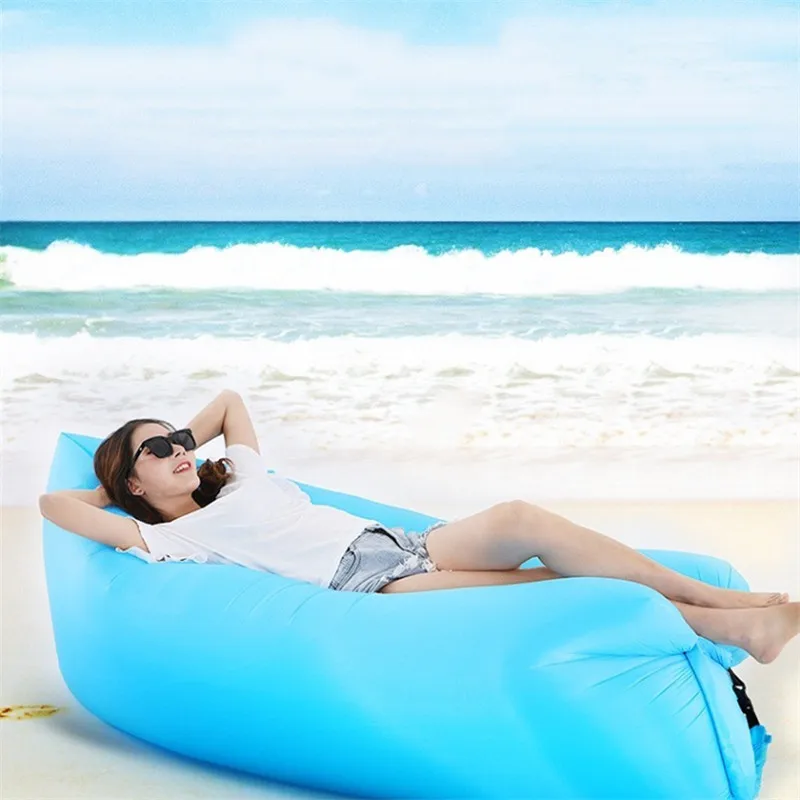 

Camping Inflatable Sofa Lazy Bag 3 Season Ultralight Down Sleeping Bag Air Bed Inflatable Sofa Lounger Trending Products 2021