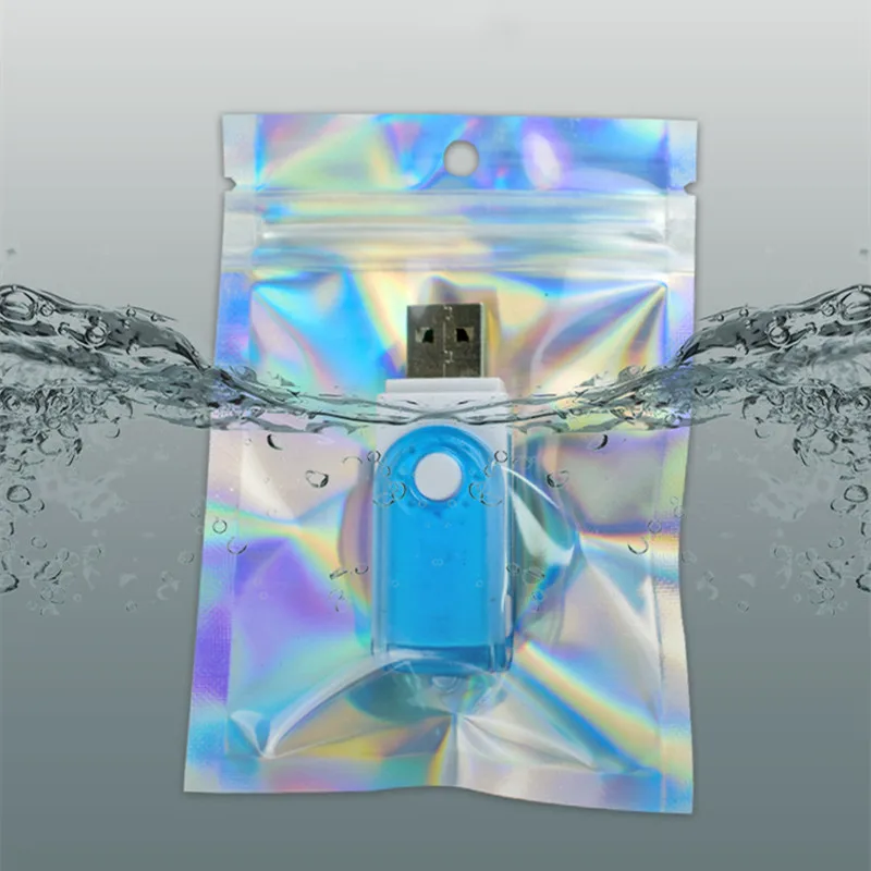 50 шт. ресниц сумки для хранения Чехол голографический лазер прозрачный замка