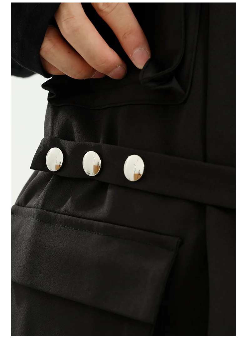 

Male Streetwear Hip Hop Function Vest Coat Waistcoat Men Multiple Pockets Cargo Vest Sleeveless Jacket
