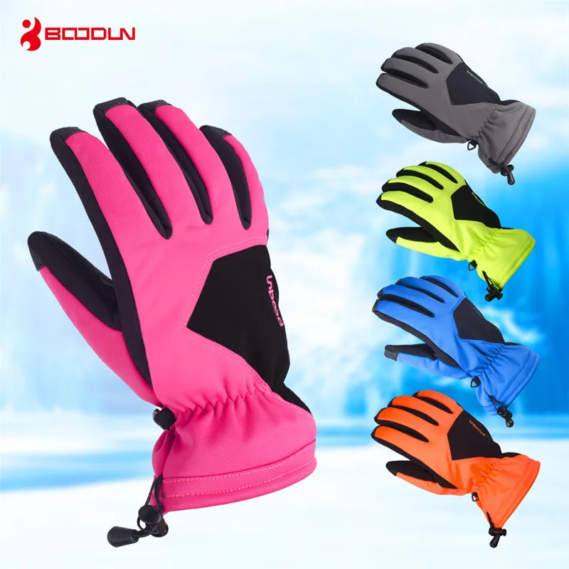 Boodun 5 цветов мужские и женские перчатки для сноуборда утолщенные теплые