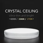 Хрустальные потолочные светильники, круглые светильники естественного освещения, домашнее освещение, светодиодные потолочные светильники для спальни, гостиной