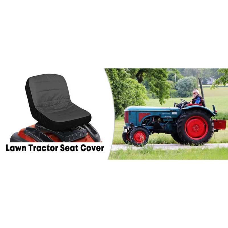 new universal riding lawn mower tractor seat cover padded comfort pad storage pouch medium free global shipping
