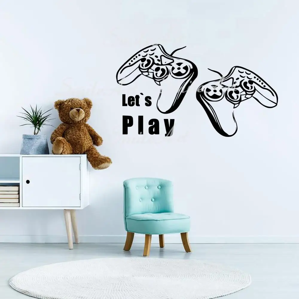 

Мультяшная игра Настенная Наклейка для гостиной Съемная роспись для детской комнаты украшение виниловая художественная наклейка
