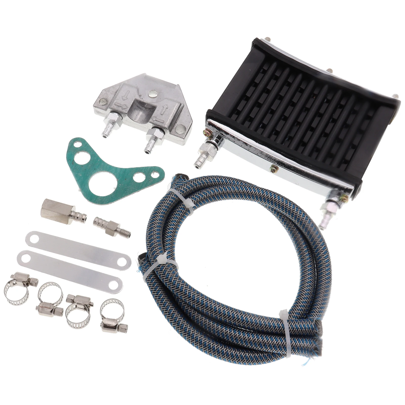 Универсальный мотоциклетный Алюминиевый Масляный радиатор двигателя с ЧПУ