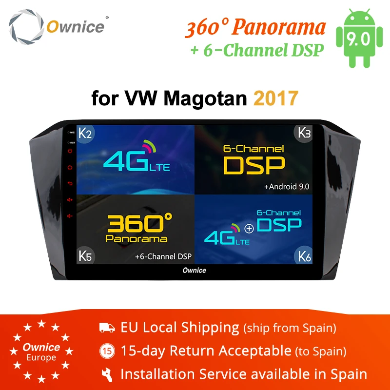Ownice K3 K5 K6 2DIN Восьмиядерный 2G RAM Android 9 10 1 &quotАвтомобильный Радио DVD плеер Navi аудио