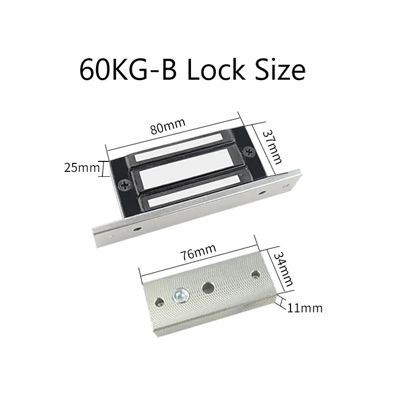 Прочный Электрический DC 12V/24V 60 кг 132lbs магнитный замок шкафа дверной для дома