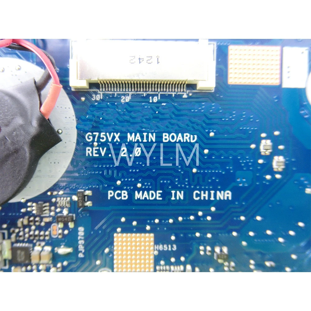 Материнская плата G75VX REV 2 0 2D ЖК-разъем для ASUS G75V материнская ноутбука 4 слота DDR3 USB 3