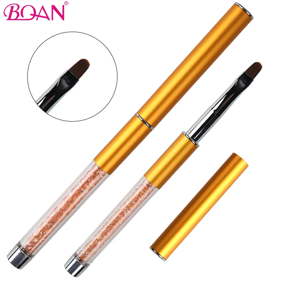 

BQAN Oval #6 Nail Brushes Rhinestone Diamond Acrylic Handle Nail Art Pen Beauty Nail UV Gel Drawing Painting Manicure Tool