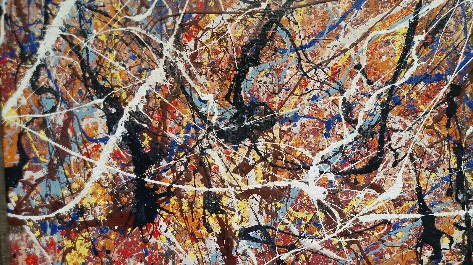 Jackson Pollock Картина на холсте дешевый текстурированный реферат искусство красивые