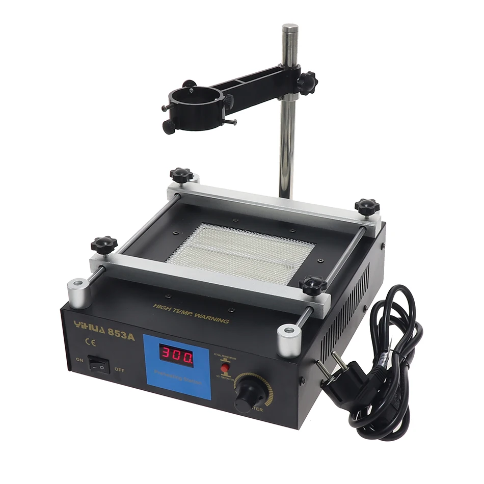 YIHUA 853A 110V 220V Цифровая инфракрасная станция предварительного нагрева высокой мощности ESD BGA паяльная станция PCB паяльная станция
