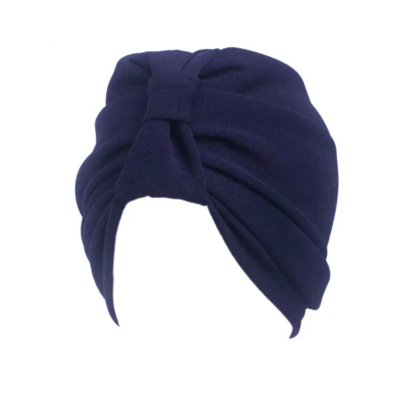 

Muslim Cotton Bowknot Stretch Turban Ruffle Hair Hats Beanie Bandanas Scarf Head Wrap Headwear for Women 07