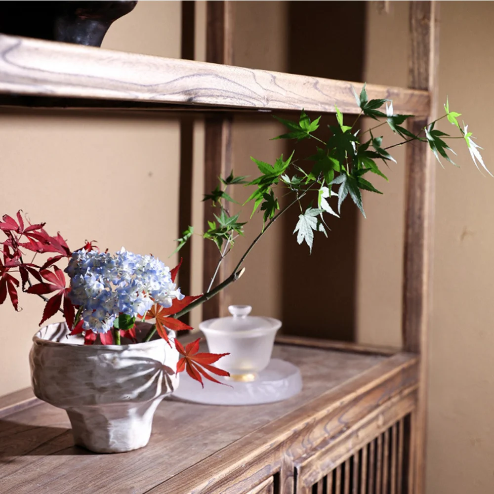 

Ceramic Flower Vase Retro Flower Arrangement Storage Container Flowerpot Decor