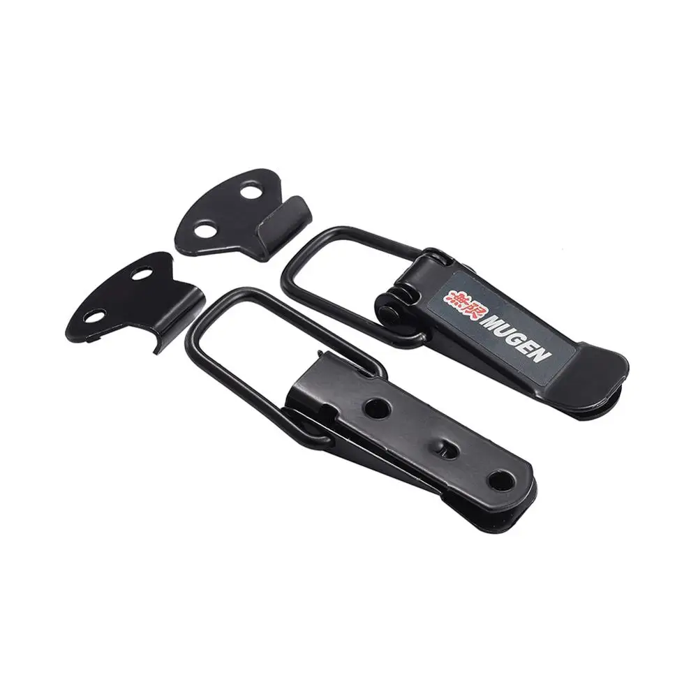 

2PCS Security Hook Lock Clip Kit Car Quick Release Bumper Buckle Fasteners Trunk Front Rear Fender Bumper Hatch Buckle Fastener