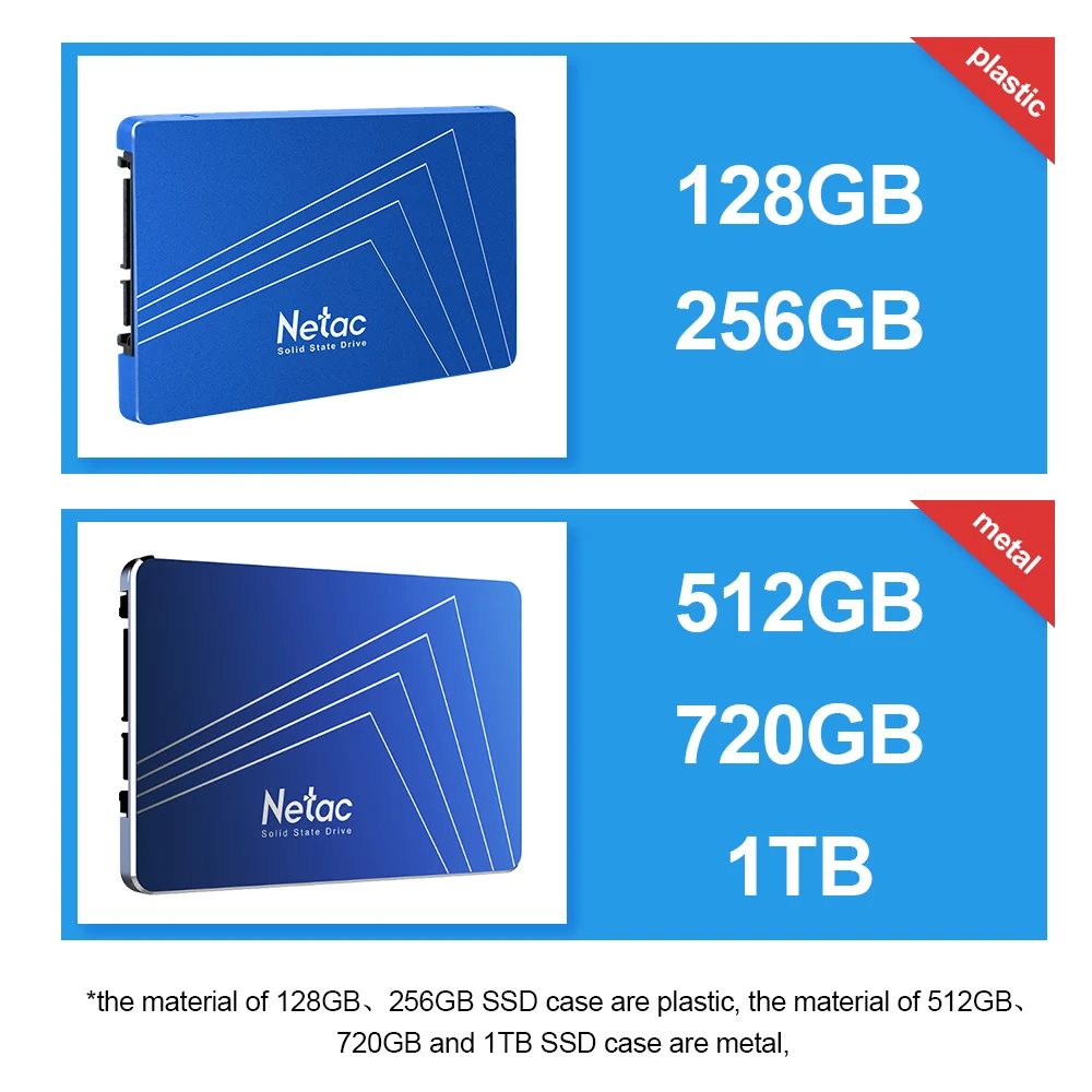 Netac 2," 720 ГБ TLC 550 МБ/с./с SSD 1 ТБ SSD SATA III Внутренний твердотельный накопитель 720 ГБ 128 ГБ HDD жесткий диск 256 ГБ 512 ГБ SSD 1 ТБ HD