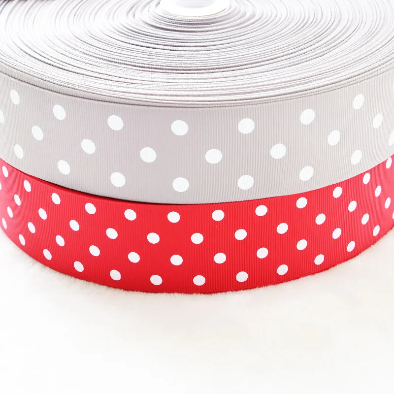 2 ярда/рулон 4 цвета лучшее качество ленты в горошек с принтом экологически чистые
