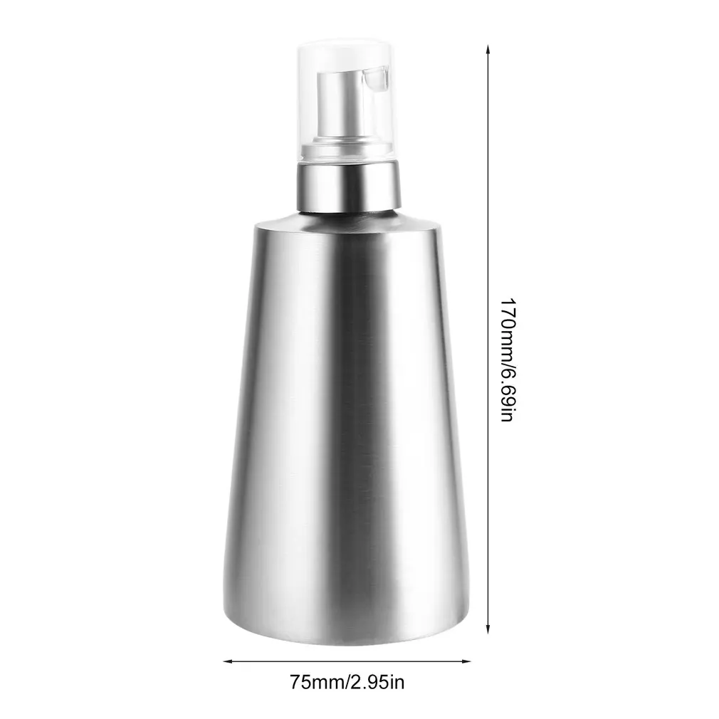 

Durable Stainless Steel Kitchen Bathroom Hand Pump Liquid Soap Dispenser Lotion Detergent Bottle Bathroom Hardware