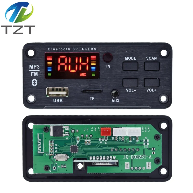 Big Screen 50W Amplifier MP3 WMA Decoder Board Bluetooth 5.0 USB FM AUX 3.5MM TF Radio Recording For Car Music Speaker | Электронные