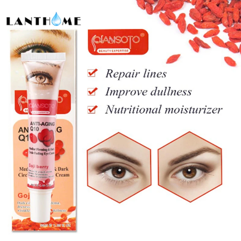 100% GOJI крем для глаз отек удаляет темные круги под глазами против морщин